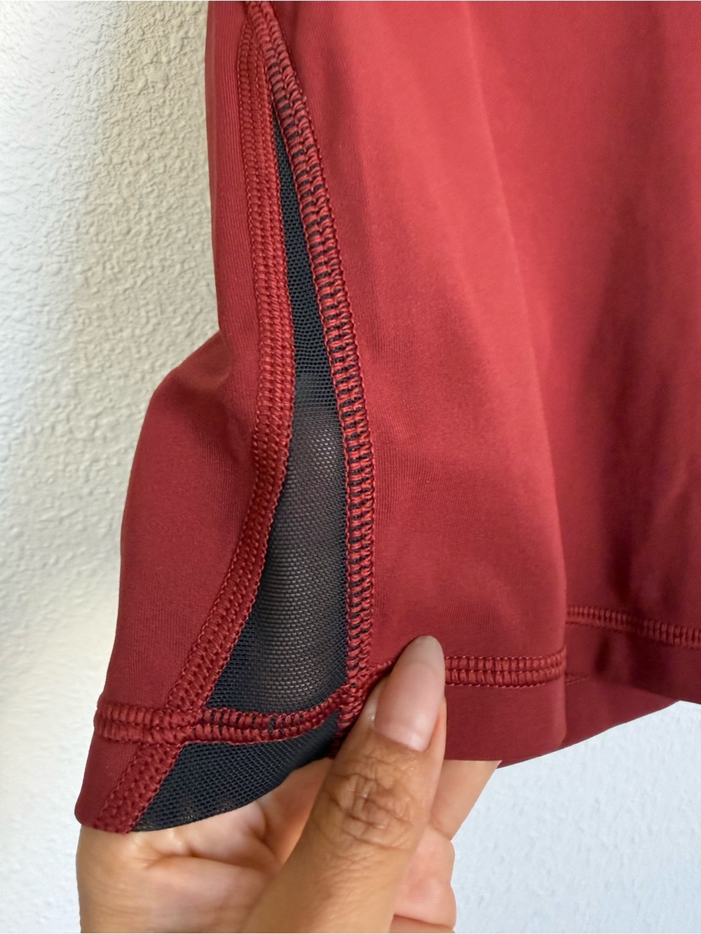 Lululemon Train Times 6” Shorts Size 8 Bonfire Black High Rise Mesh Run Gym - Picture 5 of 6